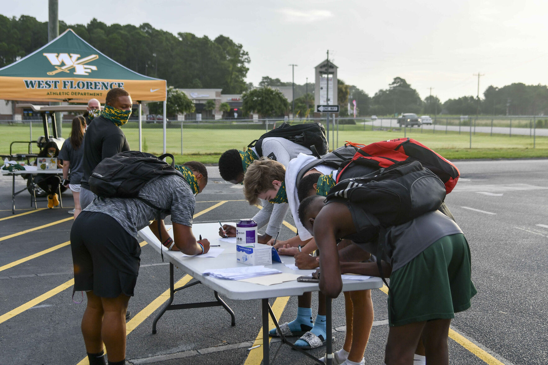 West Florence High School football practice